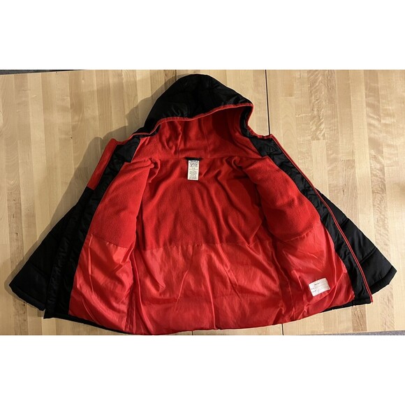 Youth/Kids Puffer Winter Jacket by Faded Glory Size M (8), Black and Red - Picture 6 of 10